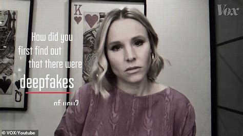 kristen bell deepfake|How Kristen Bell Feels About The Pornographic Deepfakes